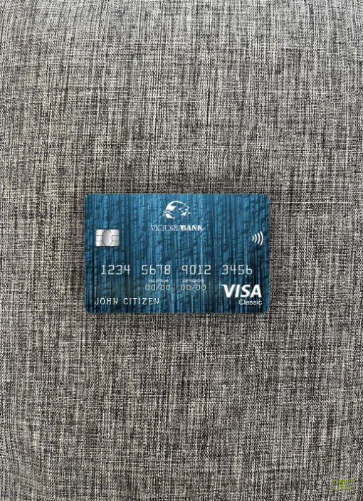 Moldavie Victoriabank visa carte classique photolook recto